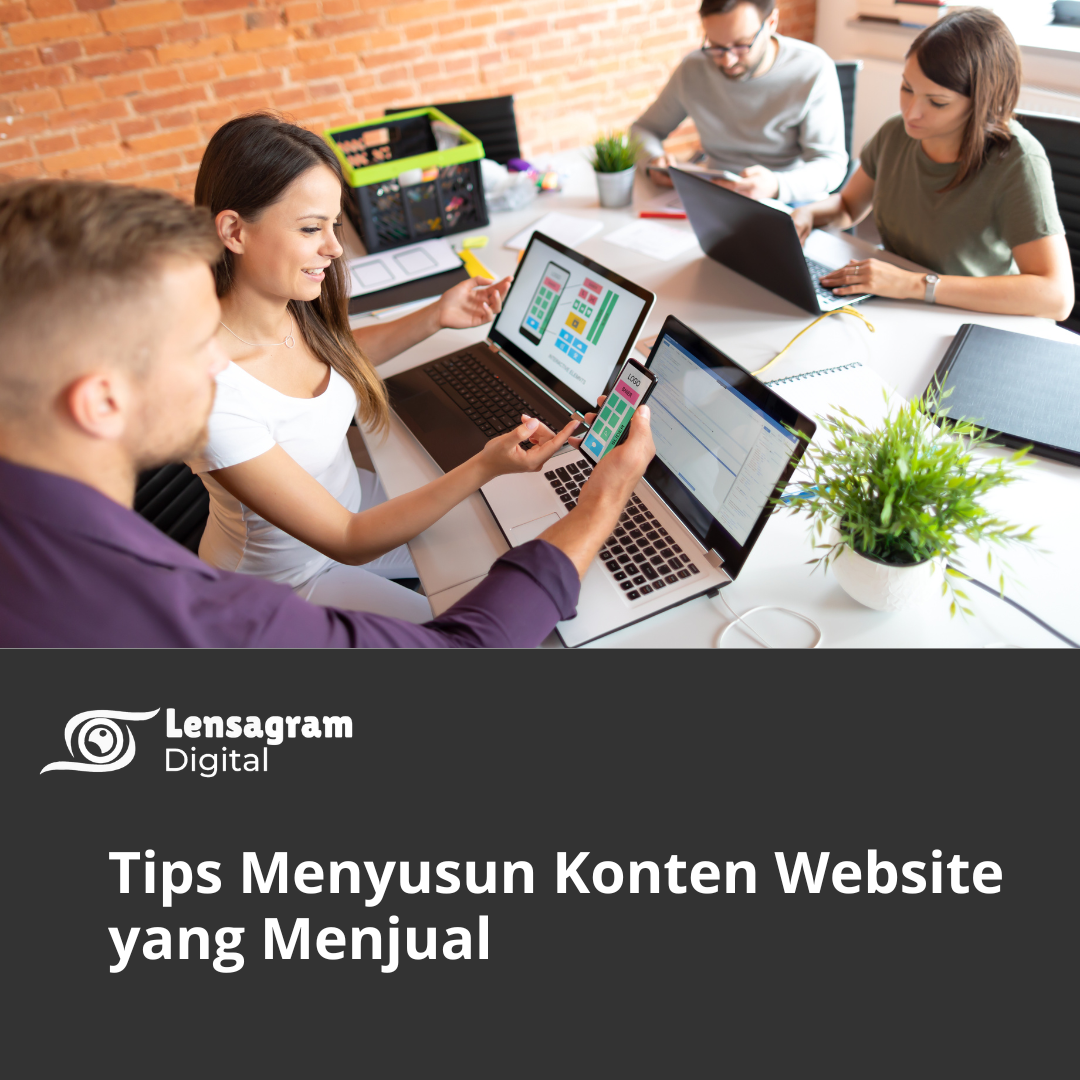 Konten website yang menjual Thumbnail
