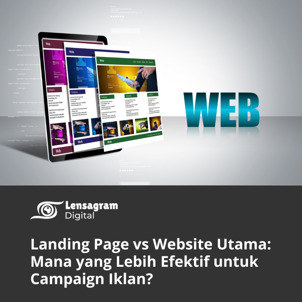 landing page vs website utama thumbnail