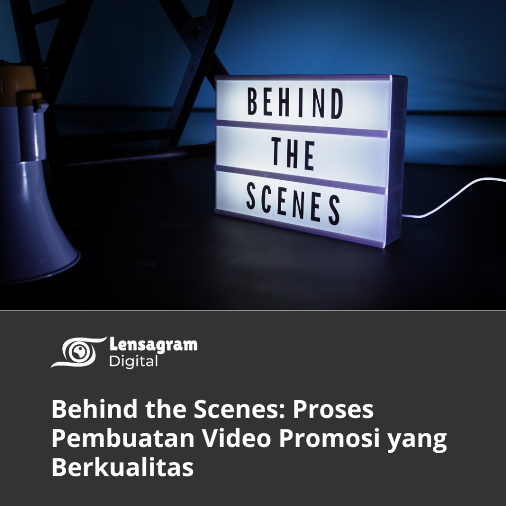 behind the scenes pembuatan video promosi Thumbnail