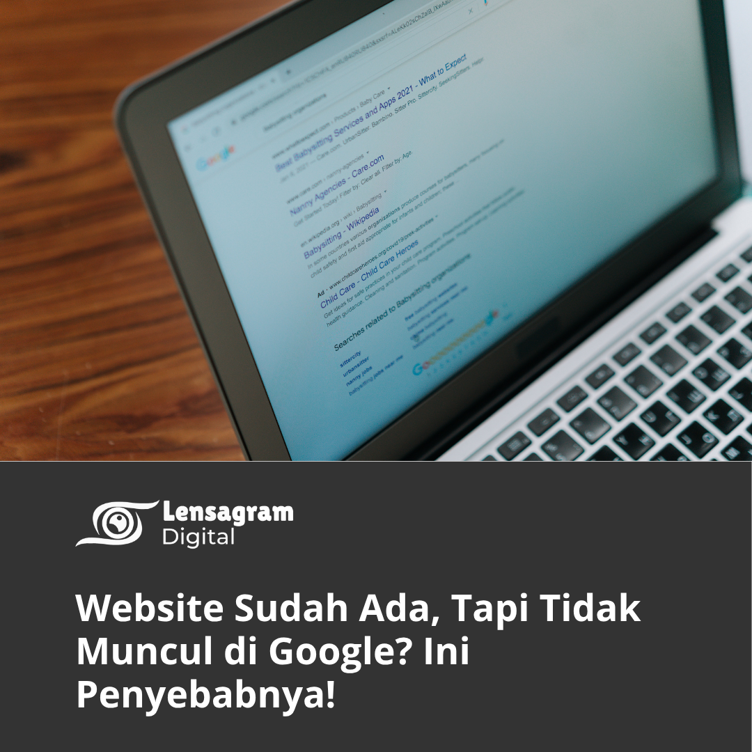 website tidak muncul di Google